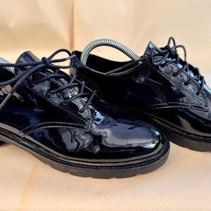 Rockport Patent Dress Oxford Black Like New USW9/EU40 Comfy and Classic